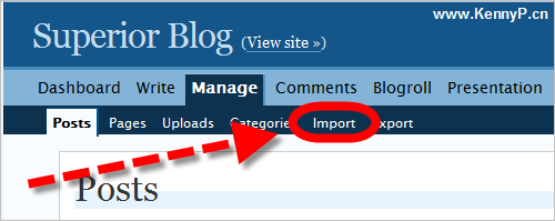 WordPress.com - Dashboard - Manage