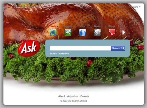 Ask.com 感恩节